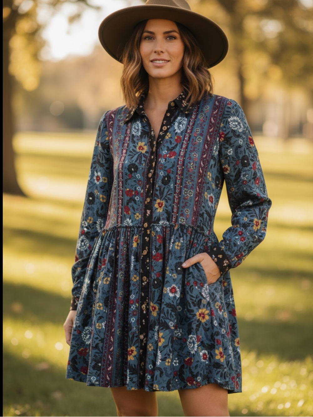**NWT** easel Boho Relaxed Dress